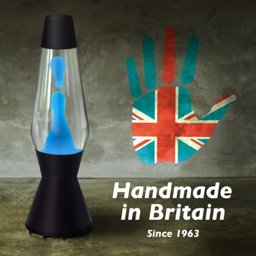 Astro Lavalampe Matt Schwarz NEU! in Klar Blau Türkis 3