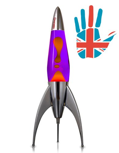 Mathmos Telstar Lavalampe Rakete – (Violett/Orange)