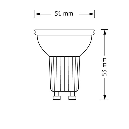 OSRAM 10er Set HALOPAR 16 64820FL / D / Halogenreflektor / 35W / GU10 / 35° / Normalspannung1