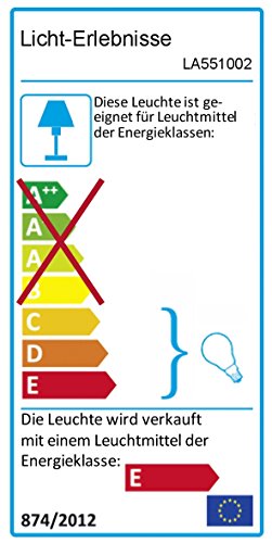 Dekorative Lavalame 41cm (Klar/Orange) - Energieklasse