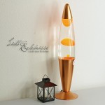Dekorative Lavalampe 41cm (Klar/Orange) - 1