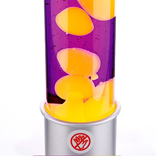 MIA Light Lava Leuchte 760mm/ 1x40W/ Lila/ Orange/ Lavaleuchte Magma Deko Leuchte - 4