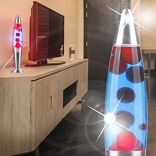 MIA Light Lava Retro/ Blau/ Rot/ Leuchte Lavalampe Lavaleuchte Magmalampe Magmaleuchte - 5