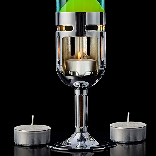 Lavalampe von Mathmos: Pod und Pod+ mit Kerze betriebene Lavalampe (Blau/Grün)