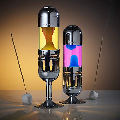 Lavalampe von Mathmos: Pod und Pod+ mit Kerze betriebene Lavalampe (Gelb/Orange & Pink/Blau) - 4