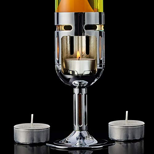 Lavalampe von Mathmos: Pod und Pod+ mit Kerze betriebene Lavalampe (Gelb/Orange & Pink/Blau) - 5