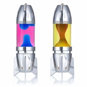 Mathmos Fireflow R1 Lavalampen Paar mit Teelicht - Chrome (Pink/Blau & Gelb/Orange) - 1