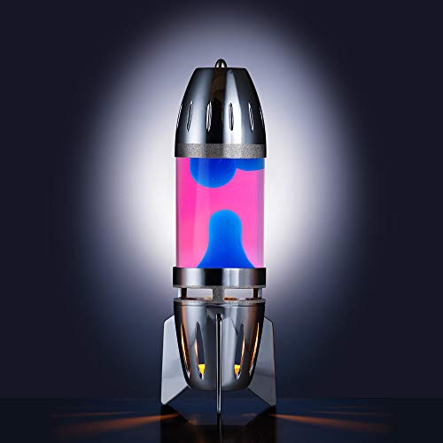 Mathmos Fireflow R1 Lavalampen Paar mit Teelicht - Chrome (Pink/Blau) - 7